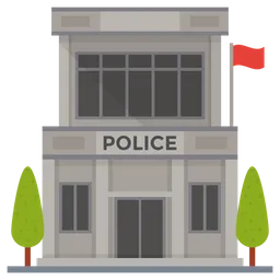 Free Police Station  Icon