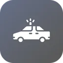Free Police Van Vehicle Icon