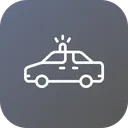 Free Policia Van Veiculo Icon