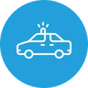 Free Policia Van Veiculo Icon