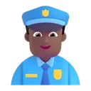 Free Polizei Offizier Farbe Symbol
