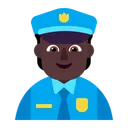 Free Offizier Flach Dunkel Symbol