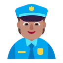 Free Offizier Flach Mittel Symbol