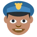 Free Cop Mittel Dunkel Icon