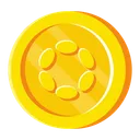 Free Polka Dot Gold Coin  Icon