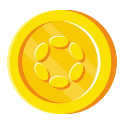 Free Polka Dot Gold Coin  Icon