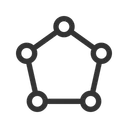 Free Polygon Shape Design Icon