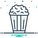 Free Popcorn Corn Crunchy Icon