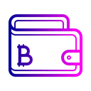 Free Portefeuille Bitcoin Argent Icône