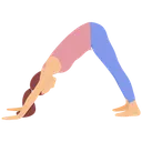Free Pose De Chien Face Adho Mukha Svanasana Yoga Icon