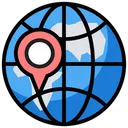 Free Posizione Di Ricerca Posizione Globale Gps Icon