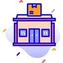 Free Post Office Building Letter Icon