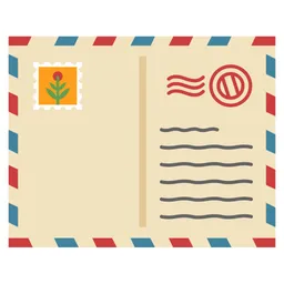 Free Postcard and Mail  Icon