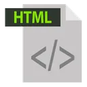 Free Extension HTML Document Icône