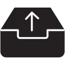 Free Posteingang hochladen  Symbol