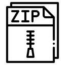 Free Reißverschluss  Symbol