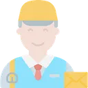 Free Postman Delivery Courier Icon