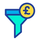 Free Funnel Pound Filter Icon