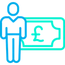 Free Pound Earning Cash Icon