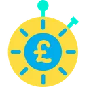 Free Money Time Clock Icon