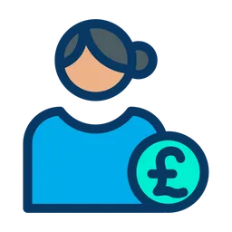 Free Pound User  Icon