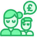 Free Pound Man Woman Icon