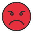 Free Artboard Pouting Face Angry Face Icon