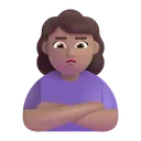Free Pouting Color Medium Icon