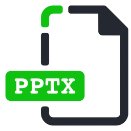 Free Pptx Extension  Icon