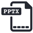 Free Pptx File Extension Icon