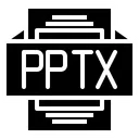 Free Pptx file  Icon