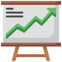 Free Liniendiagramm Marketing Meeting Geschaftsprasentation Symbol