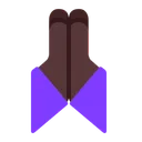 Free Hands Flat Dark Icon