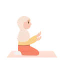 Free Ramadan Character Islamic Kid Standing Child Icon