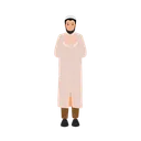 Free Ramadan Character Male Traditional Clothes Icon