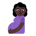 Free Woman Flat Dark Icon