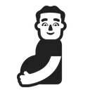 Free Man High Contrast Icon
