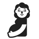 Free Woman High Contrast Icon