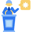 Free Pres Conference Conference Virus Transmission Icon
