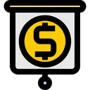 Free Presentation Investment Coin Icon