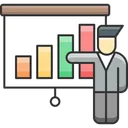 Free Presentation Analytics Infographic Icon
