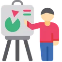 Free Presantation Presenter Presentation Board Icon