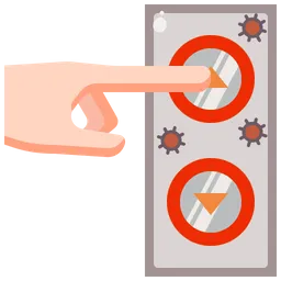 Free Press Lift Button  Icon