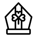 Free Priesterhut Kleeblatt Dreifaltigkeit Symbol