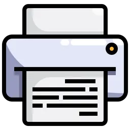 Free Printer Icon - Download in Colored Outline Style