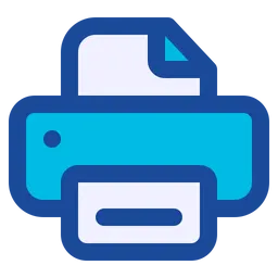 Free Printer Icon - Download in Colored Outline Style