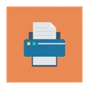 Free Printer Fax Paper Icon