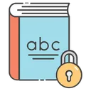 Free Book Lock Book Padlock Book Protection Icon
