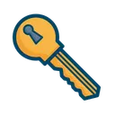 Free Private Key Bitcoin Icon