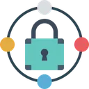 Free Private Network Network Security Padlock Icon